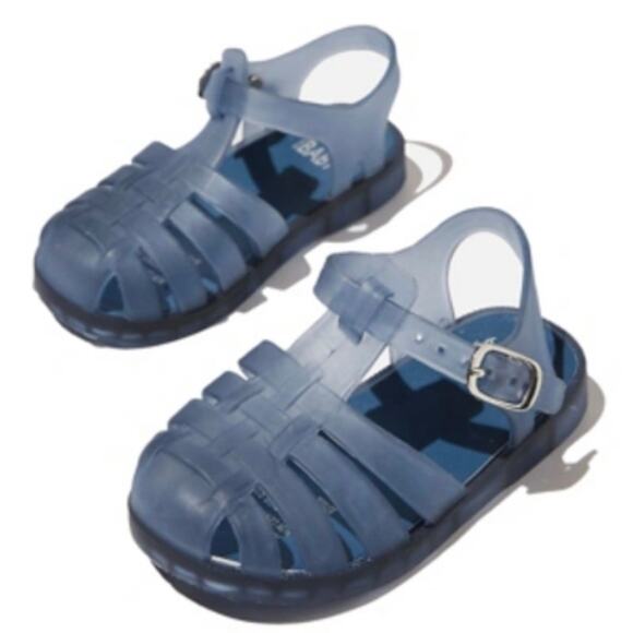 Cotton On Mini Amalfi Frosted Jelly Sandals Steel Blue Size 6/7 Toddlers - Picture 1 of 5